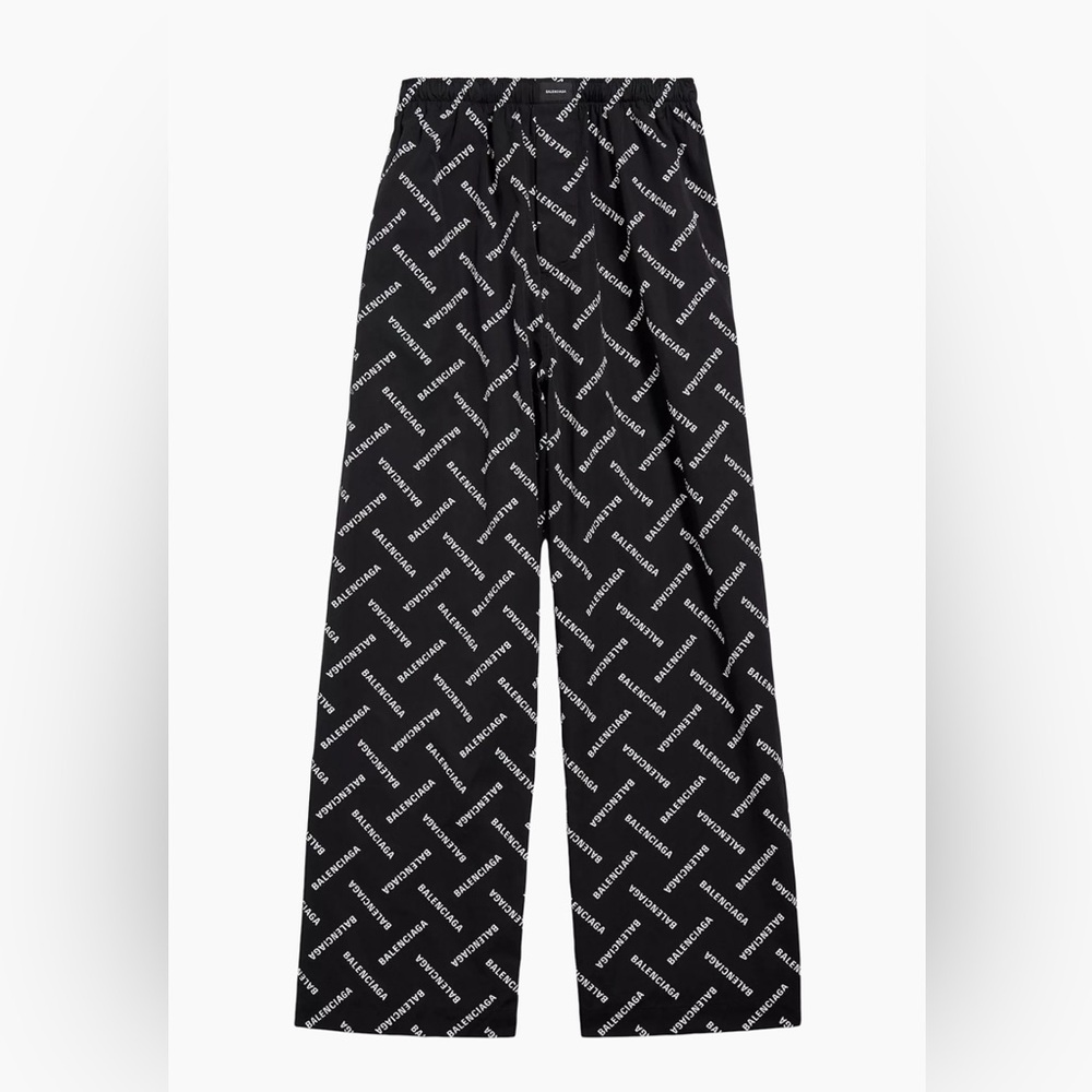New Balenciaga Bal Diagonal Allover Pyjama Pants $1,450 34 - Picture 3 of 10
